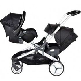 Prego 2072 İbiza Siyah İkiz Bebek Arabası