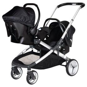 Prego 2072 İbiza Siyah İkiz Bebek Arabası