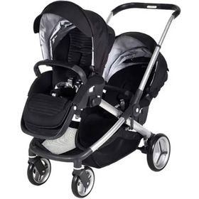 Prego 2072 İbiza Siyah İkiz Bebek Arabası