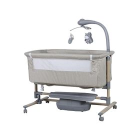 Prego 4091 Carmela Anne Yanı Bej Elektrikli Beşik