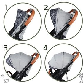 Prego Lotus 2033 Gri Kabin Tipi Bebek Arabası