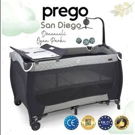 Prego San Diego Plus 70x120 cm Gri Dönenceli Oyun Parkı