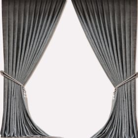 Premier Home Sedef Süet Gri 170x270 cm Fon Perde