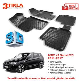 Premium Bmw X3 Serisi F25 3D Havuzlu Paspas