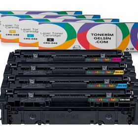 Premium Canon CRG 045H 4 Renk Uyumlu Muadil Toner Seti
