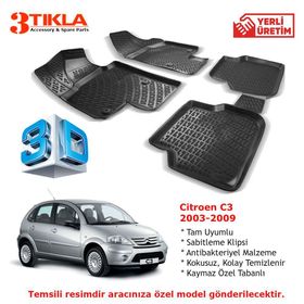 Premium Citroen C3 3D Havuzlu Paspas