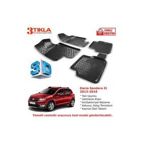 Premium Dacia Sandero II 3D Havuzlu Paspas