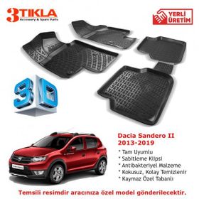 Premium Dacia Sandero II 3D Havuzlu Paspas
