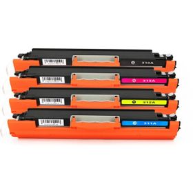 Premium HP Laserjet 100 Color Mfp M175NW 4 Renk Uyumlu Muadil Toner Seti