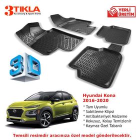 Premium Hyundai Kona 3D Havuzlu Paspas