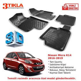 Premium Nissan MiCRa K14 3D Havuzlu Paspas
