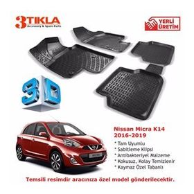Premium Nissan MiCRa K14 3D Havuzlu Paspas