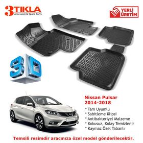 Premium Nissan Pulsar 3D Havuzlu Paspas