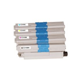 Premium Oki C310 4 Renk Uyumlu Muadil Toner Seti