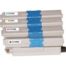 Premium Oki C310DN 4 Renk Uyumlu Muadil Toner Seti
