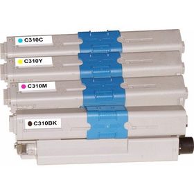 Premium Oki C310DN 4 Renk Uyumlu Muadil Toner Seti
