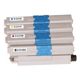 Premium Oki C510DN 4 Renk Uyumlu Muadil Toner Seti