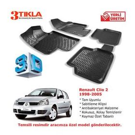 Premium Renault Clio 2 3D Havuzlu Paspas