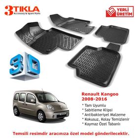 Premium Renault Kangoo 3D Havuzlu Paspas