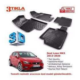 Premium Seat Leon MK3 3D Havuzlu Paspas