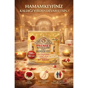 Prenses Gül Kokulu Hamam Otu 150x10 Adet Tüy Dökücü Toz