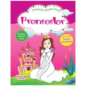 Prensesler / Çıkartmalı Boyama Serisi / Yumurcak Yayınları