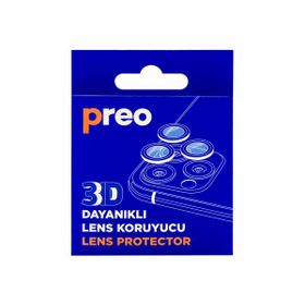 Preo Dayanıklı iPhone 12 Pro Max Üçlü 3d Lens Lens Koruma