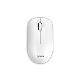 Preo M19 Ergonomik Pastel Kablosuz Sessiz Beyaz Mouse