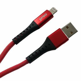 Preo My Mobile Premium MMU44 2.1A Lightning Siyah Örgü Cep Telefonu Şarj Ve Data Kablosu