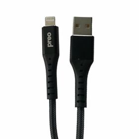 Preo My Mobile Premium MMU44 2.1A Lightning Siyah Örgü Cep Telefonu Şarj Ve Data Kablosu