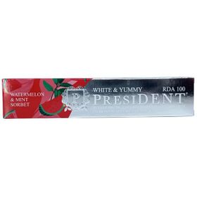 President 75 gr White Yummy Mango Watermelon Mint Diş Macunu