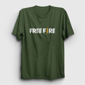Presmono 233267TT Unisex Siyah Logo Free Fire T-shirt