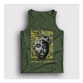 Presmono 45680TT Unisex Haki Biggie Smalls Tupac Shakur Atlet