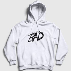 Presmono 47228TT Unisex Gri Bad XXXTentacion Fermuarlı Kapüşonlu Sweatshirt