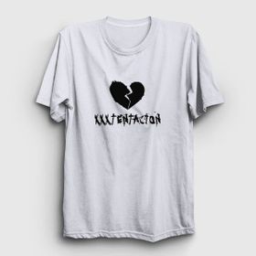 Presmono 47459TT Unisex Beyaz Broken Heart XXXTentacion T-Shirt