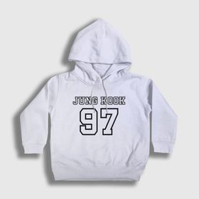 Presmono 97 K Pop Jungkook Bts Beyaz Unisex Çocuk T-Shirt