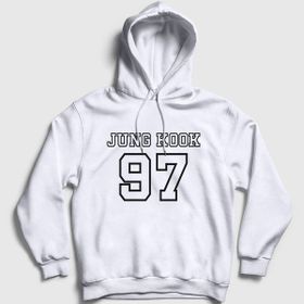 Presmono 97 K Pop Jungkook Bts Beyaz Unisex Çocuk T-Shirt