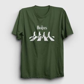 Presmono Abbey Road The Beatles Haki Unisex T-Shirt