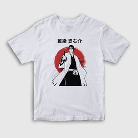 Presmono Aizen V2 Anime Bleach Beyaz Unisex Çocuk T-Shirt