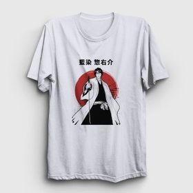 Presmono Aizen V2 Anime Bleach Beyaz Unisex Çocuk T-Shirt