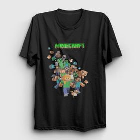 Presmono All Minecraft Siyah Unisex T-Shirt