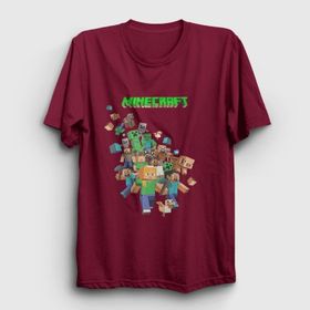 Presmono All Minecraft Siyah Unisex T-Shirt