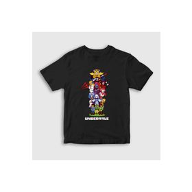 Presmono All Undertale Siyah Unisex T-Shirt