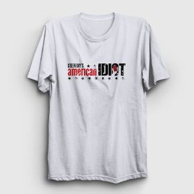 Presmono American Idiot V2 Green Day Beyaz Unisex T-Shirt