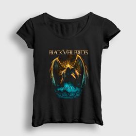 Presmono Angel Black Veil Brides Siyah Kadın T-Shirt