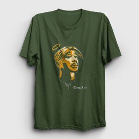 Presmono Angel Tupac Shakur Haki Unisex T-Shirt