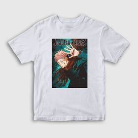 Presmono Anime Jujutsu Kaisen Unisex Beyaz Çocuk T-Shirt