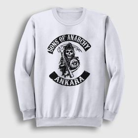 Presmono Ankara Sons Of Anarchy Beyaz Unisex Çocuk T-Shirt