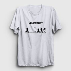 Presmono Arrows Minecraft Beyaz Unisex T-Shirt