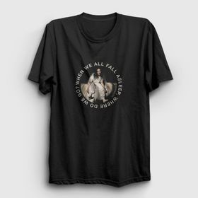 Presmono Asleep V2 Billie Eilish Siyah Unisex T-Shirt